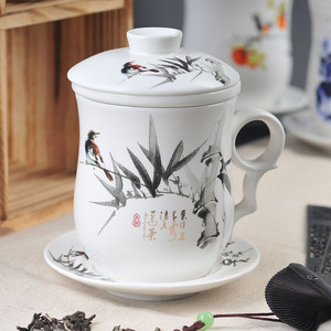 天虹店个人办公茶杯带过滤中国风水杯四件套实力认证商家品质货源