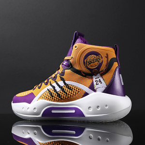 驭帅1442篮球鞋湖人紫金黄纪念科比限量版防滑耐磨学生比赛运动鞋