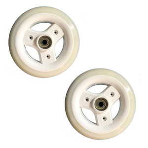 小米米兔滑板车i配件轮子轱辘零件发光闪光软轮橡胶pu静音通用耐