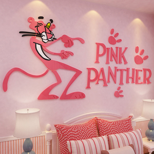 粉红豹墙贴房间少女