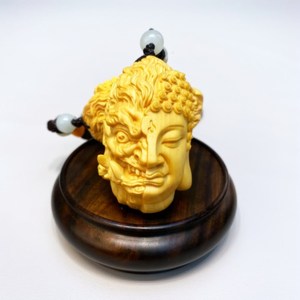 【抖音同款】黄杨木雕佛魔一念之间吊坠把玩件手把件文玩随身人物