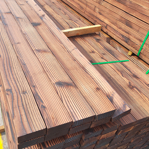 户外花旗松地板实木阳台木板材庭院露台火烧碳化木木条木方防腐木