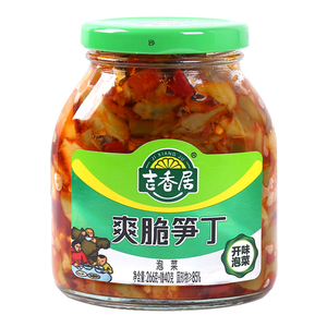 吉香居爽脆笋丁306g瓶装榨菜四川特产泡菜开味下饭菜菜榨菜泡菜