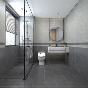 哑光餐厅厨房洗手间卫生间灰色瓷砖300x600墙砖仿古砖防滑地板砖