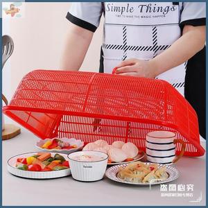 新款长方形菜罩塑料加大特大号家用餐桌罩防苍蝇盖菜罩食物遮菜罩