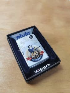 zippo芝宝打火机美版彩印猫王出道60周年纪念