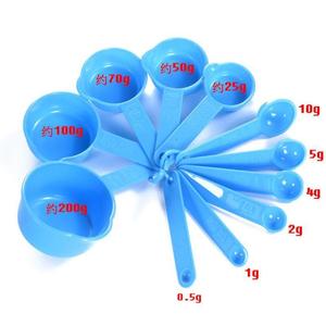 759人付款天猫量勺子咖啡克组合奶粉10塑料小量杯套装勺25g用50面粉烘