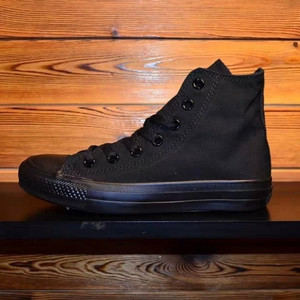 all star/匡威经典常青款黑武士全黑高低帮男女鞋休闲帆布鞋1z588