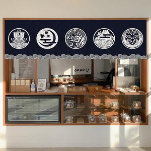 003人付款淘宝门帘防油烟隔断厨房半截酒店饭店餐厅专用后厨出餐口