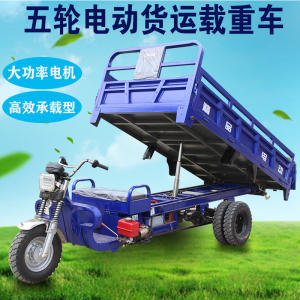 五轮电动三轮载货垃圾快递翻斗车大功率自卸翻斗载重王水电电瓶车