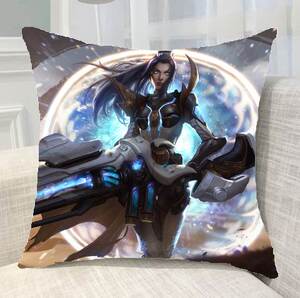 lol英雄女警德莱文抱枕沙发靠垫汽车靠垫床头靠背礼物等定做