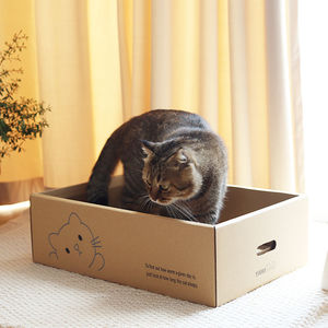 猫抓板猫窝猫咪纸箱屋瓦楞纸猫抓板猫盒猫咪生产窝猫抓板宠物玩具