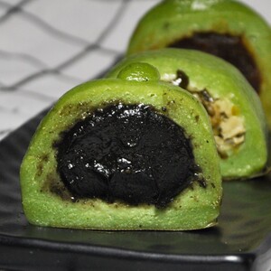 黑芝麻青团纯手工速食清明果豆沙咸笋干传统网红糯米糍点心风味