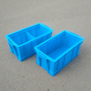 加厚带盖塑料分格箱二格周转箱2螺丝盒配件箱养鱼养龟过滤专用箱