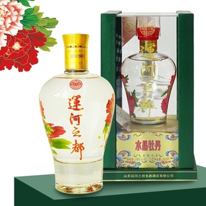 运河之都水晶牡丹浓香型白酒500ml 74年老酒厂酿造粮食酒
