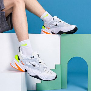 nike耐克m2k tekno白橙黄黑红复古厚底增高老爹鞋男鞋av4789-004