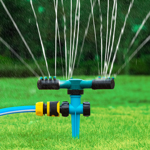 360度自动旋转浇水喷头家用小型降温喷淋洒水器花园插地浇花灌溉