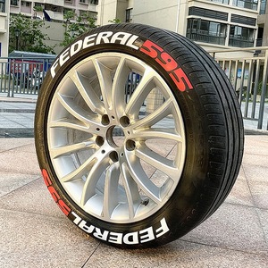 连体轮胎软胶贴飞德勒595汽车通用性能胎装饰贴热熔轮胎改装防水