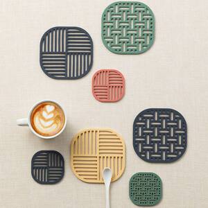 方形杯垫新中式硅胶杯垫碗垫防滑隔热垫子烟缸垫盘垫茶杯垫