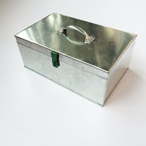 防盗收纳多功能家用储物铁盒子小带锁的放装钱箱子大号铁盒子特价