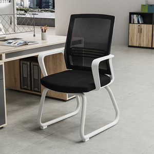 职员办公电脑椅会议椅弓形麻将椅子网吧经济型舒适家用书桌椅小型