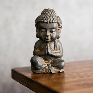 禅意超萌可爱如来佛祖释迦牟尼阿弥陀佛佛像人物小摆件桌面纯手工