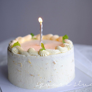 茉莉白桃蜜桃生日蛋糕ins网红奶油清新私房蛋糕厦门同城6寸蛋糕