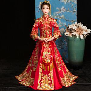 唐装汉服中式结婚嫁衣婚服古装女服装古代红色皇后武则天1人付款380