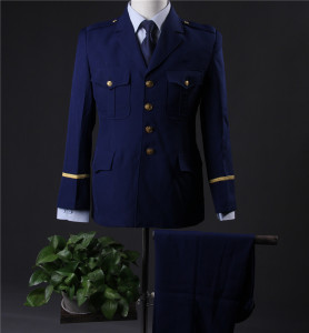 新式蓝色春秋常服火蓝色男女外套消防服新式常服套装