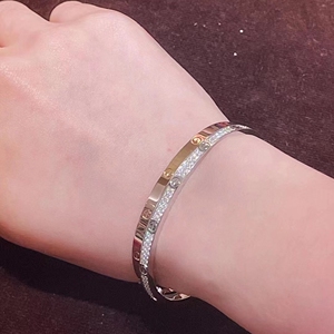 卡地亚同款黄金手镯