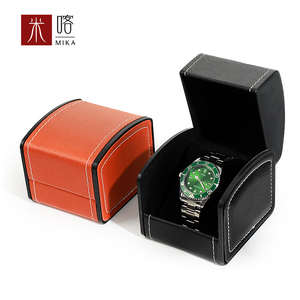 米喀高档手表盒单个椅子pu皮革名表机械腕表展示盒电商手表包装盒