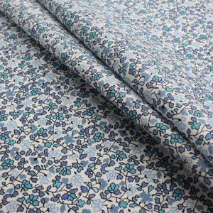 国产利伯缇面料纯棉小碎花布料夏季女士连衣裙料子