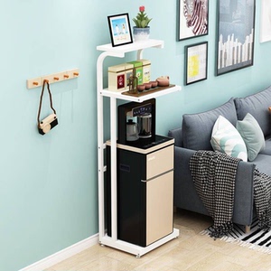 饮水机置物架家用收纳架简约客厅置地茶吧机上方架子多层落地架子