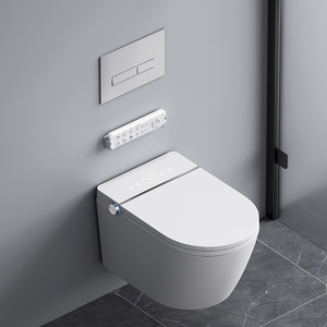 日本家用壁挂智能马桶隐藏水箱嵌入式一体全自动入墙式墙排坐便器
