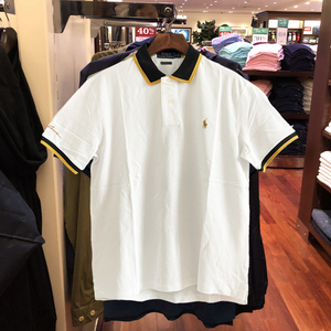 拉夫劳伦ralph lauren小马金标男士短袖polo衫保罗修身翻领t恤夏