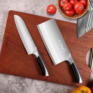 十八子作菜刀三层复合钢刀具套装