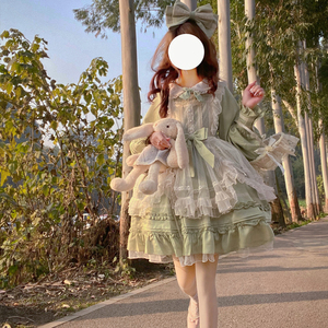 【洛塔塔】韩菇凉~现货原创设计Lolita洋装可爱长袖op连衣裙女夏