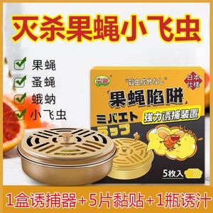 去除水果店果蝇诱捕器家用小飞虫引诱剂室内驱蚊虫杀虫剂苍蝇克星