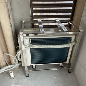 空调外机支架升级款节省叠放空间防锈落地减震加厚底座双层落地架