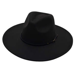 2023黑色礼帽欧美呢子帽模特许文强毛呢毡帽爵士帽羊毛帽男女宽檐