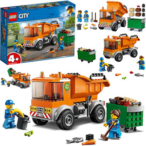 新款乐高城市系列积木拼装玩具lego 60220 城市清理车垃圾车 礼物