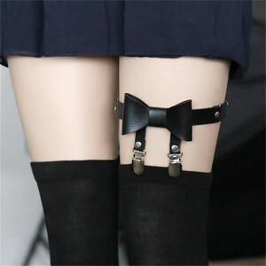 大腿环腿圈腿链短裤带绑带腿饰吊袜夹防滑装饰吊袜带腿箍女腿圈链