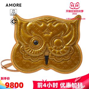 lv路易威登(sa)9.8新 限量款猫头鹰单肩包中古包
