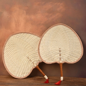 纯手工麦秆编织蒲扇大葵扇老式芭蕉扇古代扇子古风扇手摇葵扇夏季