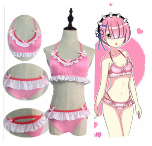 00常小蓓淘宝fin免押金cos出租 死库水泳装蕾姆cosplay服装动漫展