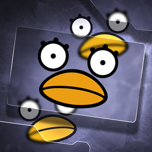 汽车贴纸小鸭嘴电动摩托车划痕遮挡贴头盔卡通搞笑可爱装饰贴反光