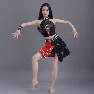 桃李杯艺考剧目佤族女甩发舞蹈组合舞台演出服装定制高考