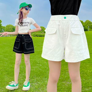 女童短裤夏装7岁女孩夏季6外穿薄款牛仔裤8夏天洋气大童儿童裤子9