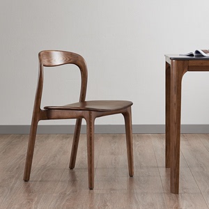 全实木餐椅北欧白蜡木靠背书桌椅家用休闲椅现代简约餐厅吃饭椅子