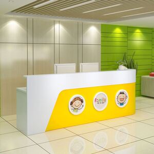 蓝菱家具旗舰店天猫早教幼儿园前台收银吧台卡通童趣艺术中心教育